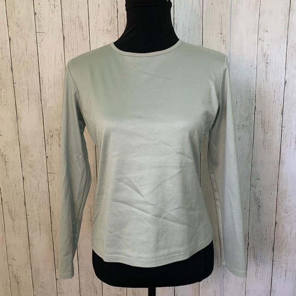 Lafayette 148 New York Tops - Lafayette 148 NY Light Green Long Sleeve Top 10P